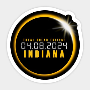 Indiana Solar Eclipse Sticker